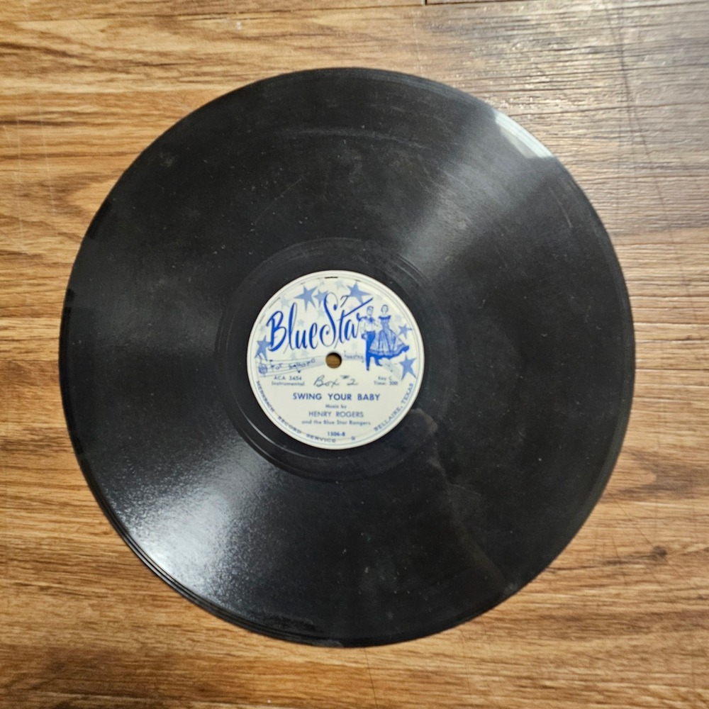 Henry Rogers And The Blue‎ Star Rangers - Swing Your Baby 78RPM 10" V+/V+